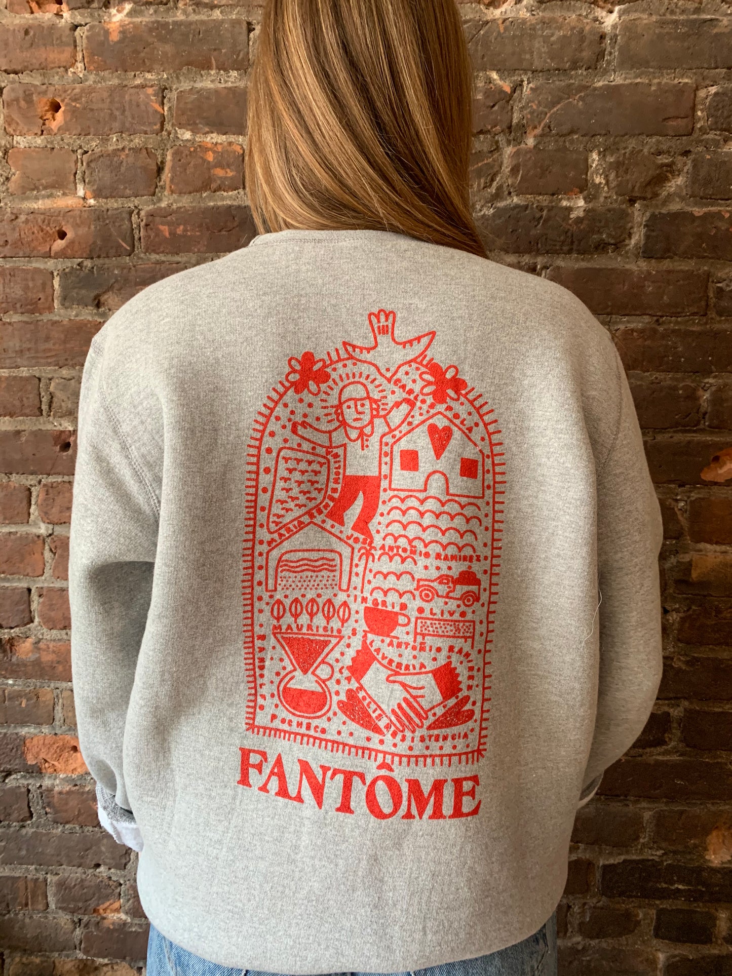 « Crew Neck » Unisexe Fantôme
