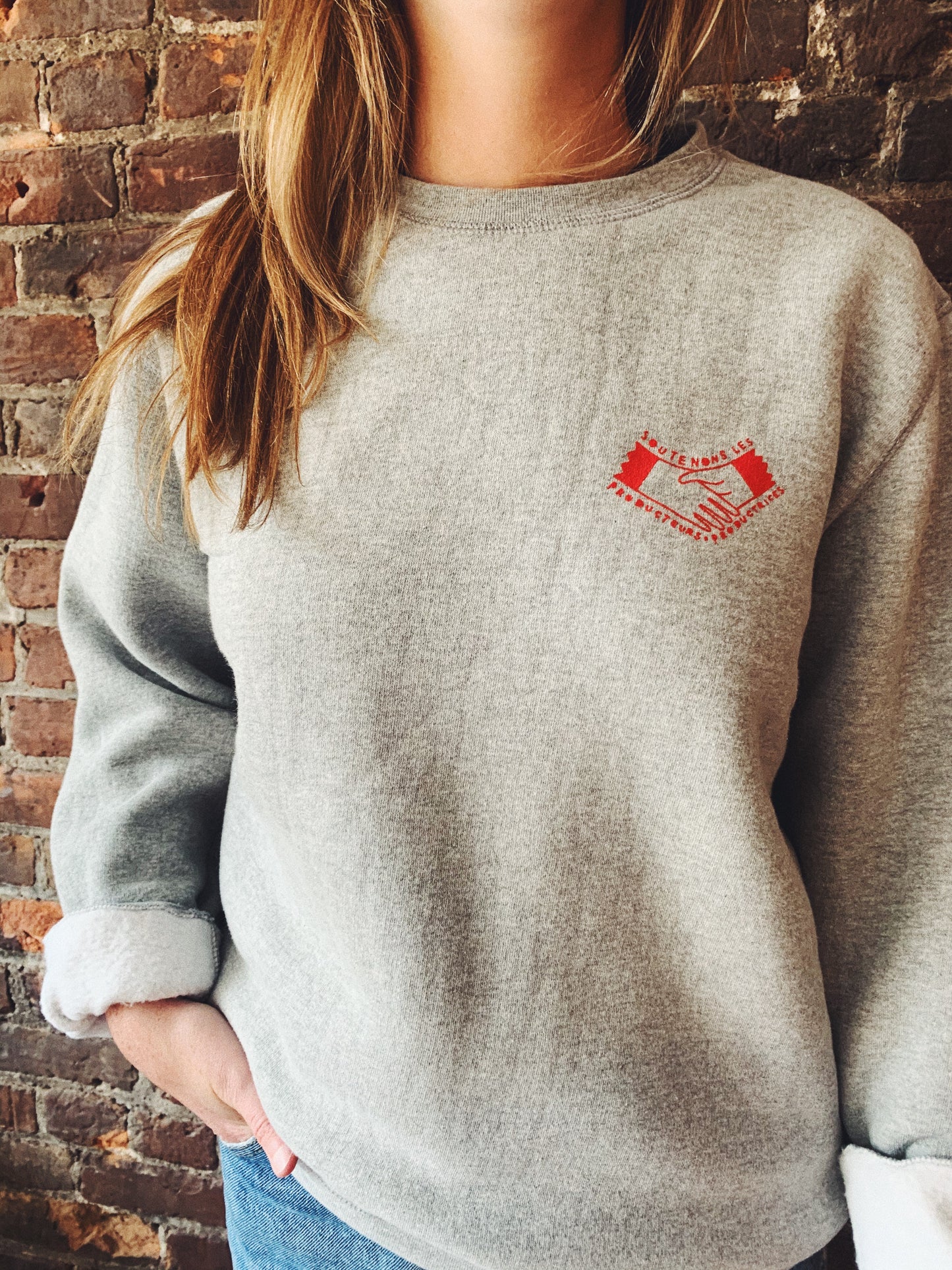 « Crew Neck » Unisexe Fantôme